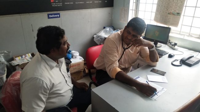 Medical Camp and Doctor Health Talk at Ramkay TVS, Velachery 23 Oct 2018