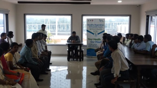 Medical Camp and Doctor Health Talk at Jeena and Co, MKN Road, Alandur 15 Oct 2018