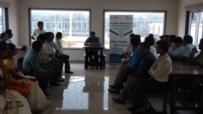 Medical Camp and Doctor Health Talk at Jeena and Co, MKN Road, Alandur 15 Oct 2018