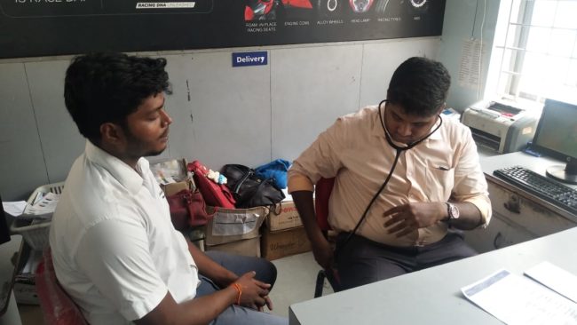 Medical Camp and Doctor Health Talk at Ramkay TVS, Velachery 23 Oct 2018