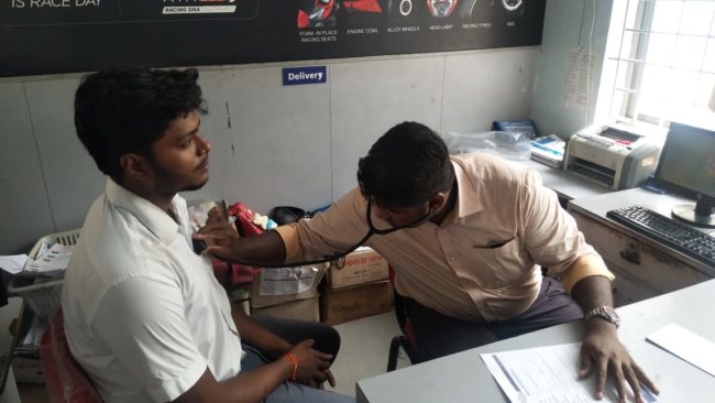 Medical Camp and Doctor Health Talk at Ramkay TVS, Velachery 23 Oct 2018