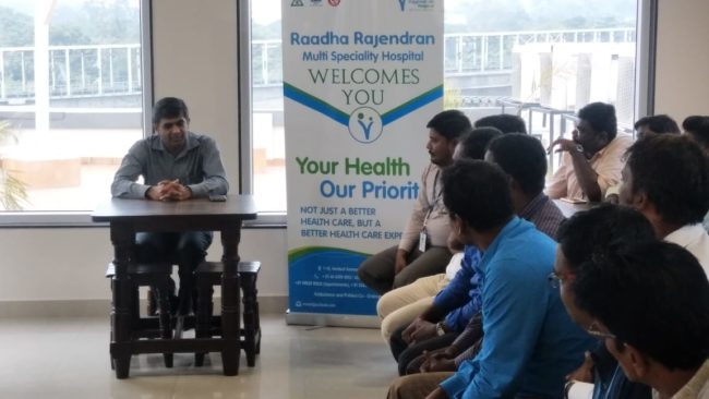 Medical Camp and Doctor Health Talk at Jeena and Co, MKN Road, Alandur 15 Oct 2018