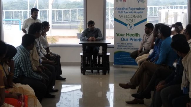 Medical Camp and Doctor Health Talk at Jeena and Co, MKN Road, Alandur 15 Oct 2018